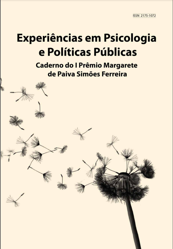 Caderno de trabalhos do I Prêmio Margarete de Paiva Simões Ferreira – Experiências em Psicologia e Políticas Públicas